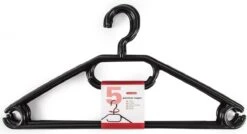 Merkloos Set Van Mobiele Opvouwbare Kledingkast Met Blauwe Hoes 160 Cm En 5x Plastic Kledinghangers Zwart -Intex Deals Winkel 1200x651 1