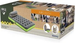 Bestway 1-Persoons Luchtbed Roll & Relax - 188 X 99 X 22 CM - Incl. 3-in-1 Reistas, Kussen En Handpomp - Binnen 50 Sec Opgeblazen - Binnen- En Buitengebruik -Intex Deals Winkel 1200x686