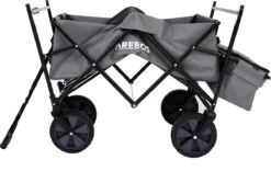 AREBOS Handwagen Vouwbare Dak Handwagen Vouwbare Trolley Uitrustingswagen Grijs -Intex Deals Winkel 1200x759 1