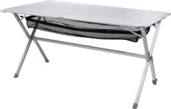 Campart Campingtafel XL TA-0806 - Opvouwbaar, Lichtgewicht En Met Verstelbare Poten - Kampeertafel Inklapbaar Inclusief Opbergtas - 140 X 80 X 70 Cm - Wit -Intex Deals Winkel 1200x770