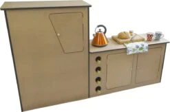 Camper Keuken MDF - Linkerkant EU - Inclusief Kledingstang + Wijnrek - Onbewerkt - Inbouw Kasten Inrichting Kampeerauto Caravan -Intex Deals Winkel 1200x794 1
