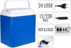 Excellent Cool Solutions - Draagbare Koelbox - Met Verwarm Functie - Blauw/wit - 24 Liter - 12V & 230V -Intex Deals Winkel 1200x811 3