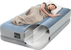 Intex 64166NP Raised Comfort Luchtbed 191x99x36 Cm Lichtblauw/Grijs -Intex Deals Winkel 1200x835