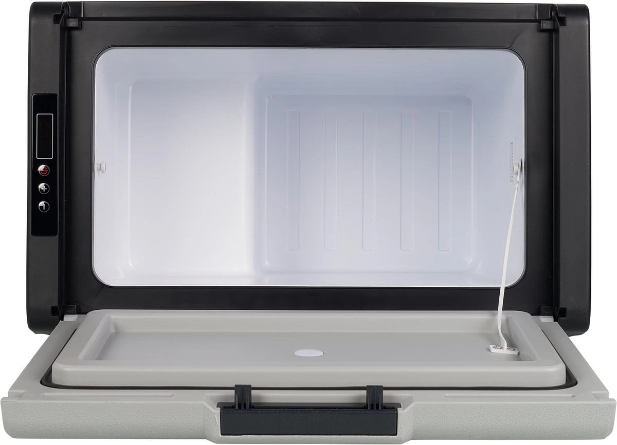 Campart Koelbox XXL CB-8695 – Koelen En Vriezen – LED Display Met Digitale Temperatuurweergave - Coolbox 230V En 12V - 35 Liter - Zwart 3 Campart Koelbox XXL CB-8695 – Koelen En Vriezen – LED Display Met Digitale Temperatuurweergave - Coolbox 230V En 12V - 35 Liter - Zwart - Afbeelding 3
