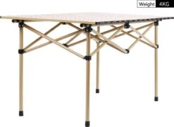 Buxibo - Lichtgewicht Vouwbare Campingtafel - Inklapbaar - Vis/Tuin/Picknick Tafel - Kamperen - Met Opberghoes - Aluminium - Grijs -Intex Deals Winkel 1200x876