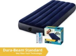 Intex Luchtbed - Classic Downy - Formaat: Cot - B76 X L191 X H25 Cm - 1 Pers. - Met Reparatieset