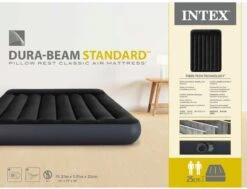 Intex Luchtbed - Twijfelaar - 137 X 191 X 25 Cm - Blauw - Met Ingebouwde Pomp, Hoeslaken Antraciet En Reparatieset -Intex Deals Winkel 1200x916 2