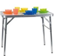 Merkloos Campingtafel - Opklapbaar - 75 X 55 X 70 Cm - Compact - Met Handvat -Intex Deals Winkel 1200x963