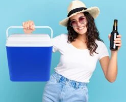 Niceey Thermo Elektrische Koelbox - 24 Liter - Koelbox Elektrisch 12v 230 Volt - Coolbox - Koelt & Verwarmt - Blauw -Intex Deals Winkel 1200x966 1