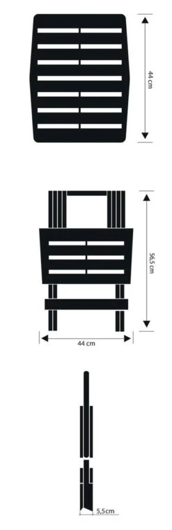 GENERIC Bijzettafel Adige Wit Kunststof 45x43x50cm -Intex Deals Winkel 390x1200