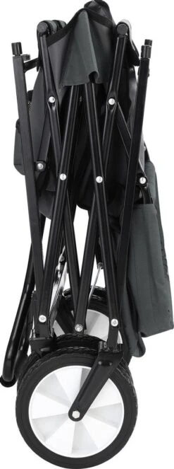 Monzana Bolderkar Opvouwbaar - 100 Liter - Met Afneembaar Dak Grijs -Intex Deals Winkel 447x1200