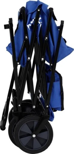 AREBOS Handwagen Vouwbare Dak Handwagen Vouwbare Trolley Uitrustingswagen Blauw -Intex Deals Winkel 575x1200