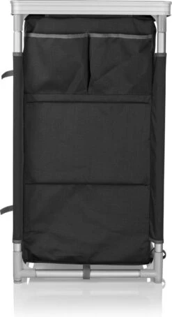 Campart Campingkeuken KI-0734 - Campingkast Groot - 4 Verstelbare Poten - Opvouwbaar En Lichtgewicht - Inclusief Opbergtas - Grijs -Intex Deals Winkel 653x1200