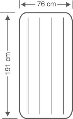 Intex Luchtbed - Classic Downy - Formaat: Cot - B76 X L191 X H25 Cm - 1 Pers. - Met Reparatieset -Intex Deals Winkel 737x1200 1