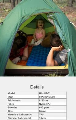 Hikr® Luchtbed - Slaapmat - Opblaasbaar Matras - Lichtgewicht - Outdoor - Camping - Hiking & Wandelen -Intex Deals Winkel 764x1200 1
