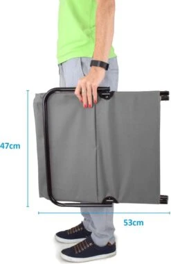 Strandmat Opvouwbaar Met Schouderband - Strandstoel Grijs 145x47x52 -Intex Deals Winkel 779x1200