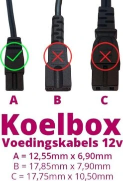 Merkloos Koelboxkabel 12V Voedingskabel Koelbox - 2 Meter -Intex Deals Winkel 819x1200