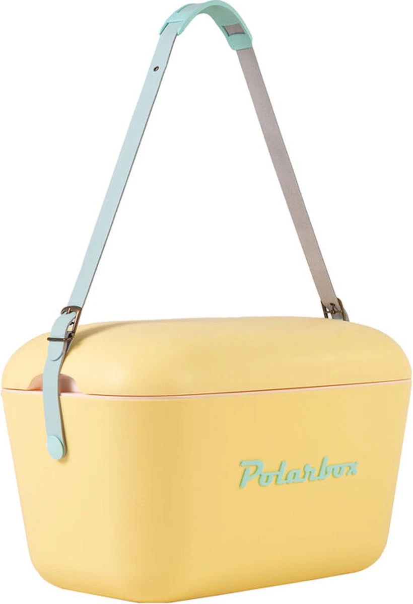 Merkloos Polarbox - Koelbox - Met Schouderband - Geel - 20 Liter - 45x30x(H)27cm 6 Merkloos Polarbox - Koelbox - Met Schouderband - Geel - 20 Liter - 45x30x(H)27cm - Afbeelding 6