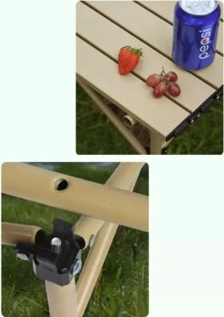 Buxibo - Lichtgewicht Vouwbare Campingtafel - Inklapbaar - Vis/Tuin/Picknick Tafel - Kamperen - Met Opberghoes - Aluminium - Grijs -Intex Deals Winkel 848x1200