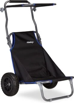 Relaxdays Strandkar Opvouwbaar - Strandstoel Met Zonnedak - Strand Stoel Op Wielen -Intex Deals Winkel 864x1200 1