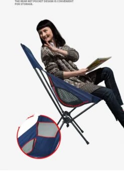 Lopoleis® Campingstoel – Campingstoel Opvouwbaar – Visstoel – Vouwstoel – Strandstoel – Inklapbaar – Lichtgewicht – Outdoor Stoel - Hoge Rugleuning -Intex Deals Winkel 868x1200 1